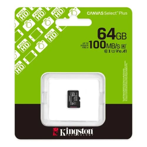 KINGSTONMemoryCardMicroSDCanvasSelectPlusSDCS364GBSPClass10