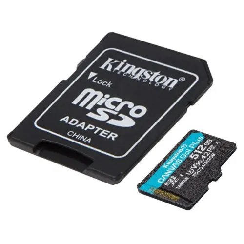 KINGSTONMemoryCardSDCG4512GBCanvasGoPLUSClass10UHS-IU3V30A2