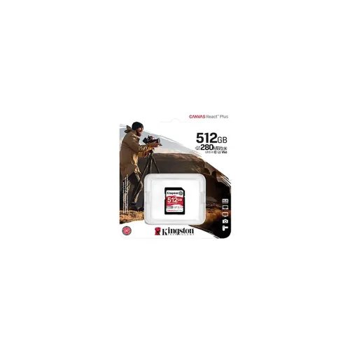KINGSTON Memory Card Secure Digital SDR2V6512GB Canvas React Plus V60 SD
