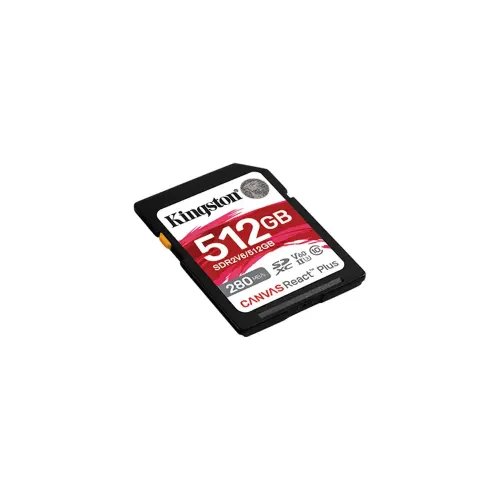 KINGSTON Memory Card Secure Digital SDR2V6512GB Canvas React Plus V60 SD