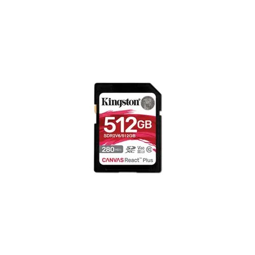 KINGSTON Memory Card Secure Digital SDR2V6512GB Canvas React Plus V60 SD