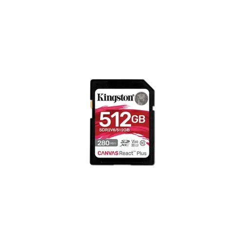 KINGSTON Memory Card Secure Digital SDR2V6512GB Canvas React Plus V60 SD
