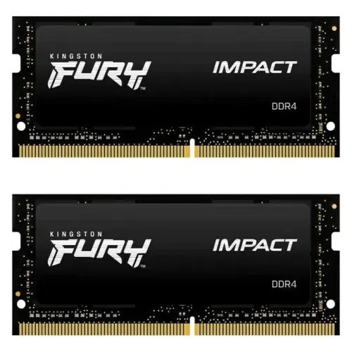 KINGSTONMemoryKF432S20IBK264FURYImpactDDR4SODIMM3200MTsKITOF22X32GB