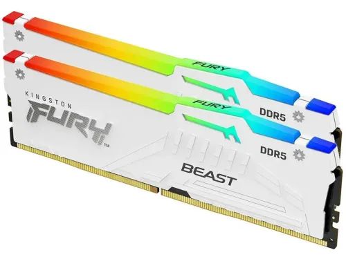 KINGSTONMemoryKF560C30BWEAK2-32FURYBeastWHITERGBDDR56000MTs32GBKITOF2