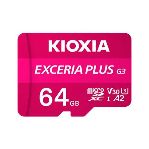 KIOXIAMICROSD4K64GBEXCERIAPLUSG3UHSIU3WITHADAPTER
