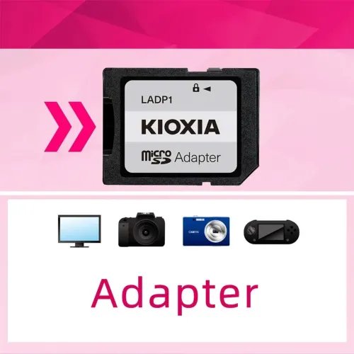 KIOXIA4KMICROSDGEN2128GBEXCERIAPLUSUHSIU3WITHADAPTER