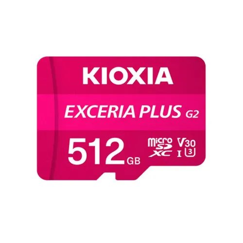 KIOXIA4KMICROSDGEN2512GBEXCERIAPLUSUHSIU3WITHADAPTER