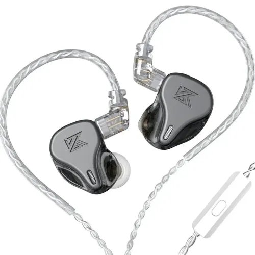 KZDQ6GreyWithMic-IEM35HBBTunedImprovedInEarMonitorEarphones3DDDynamic