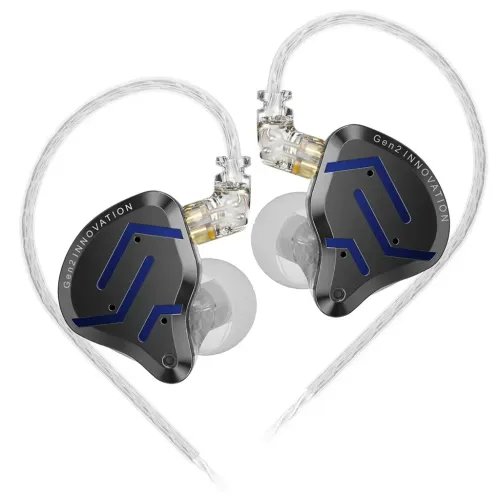KZZSNPRO2BlackBlueNoMic-IEM35InEarMonitorEarphonesHybrid1BA1DD10mmmetalHIFI