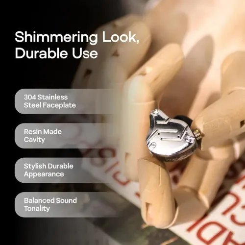 KZZS10PROBlackWithMic-IEM35MusicianInEarMonitorEarphones4BA1DD5Driver10mmmetal