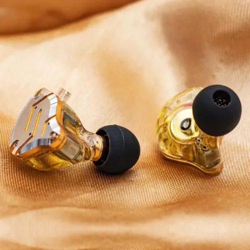 KZZS10PROGlaregoldNoMic-IEM35MusicianInEarMonitorEarphones4BA1DD5Driver10mmme