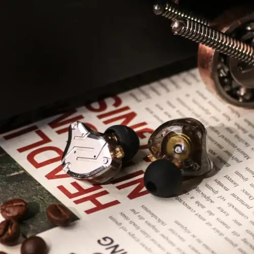 KZZS10PROGlaregoldWithMic-IEM35MusicianInEarMonitorEarphones4BA1DD5Driver10mm