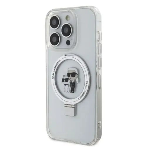KarlLagerfeldMagsafeRingstandCaseKarlChoupettesHeadHardPlasticAppleiPhone15ProMax