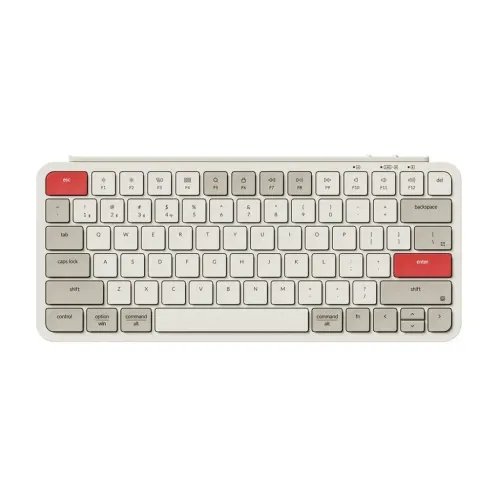 KeychronB1ProB1P-K13UltraslimMiniWirelessBTKeyboardZMKOnlinecustomizeRetroRed75US