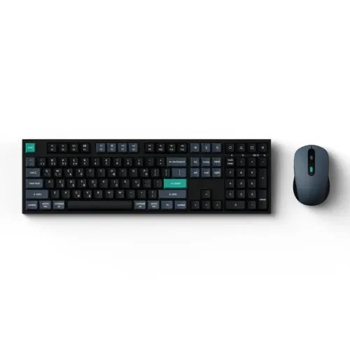 KeychronB36ComboKCBD2-GRWirelessKeyboardandMouse100GRLayoutBlack-Green
