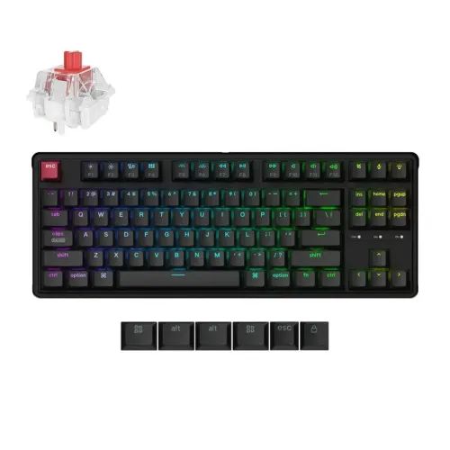 KeychronC3ProC3PX-H1QMKVIAMechanicalRedSwitch-8KPollingRateHotSwap.80USRGB