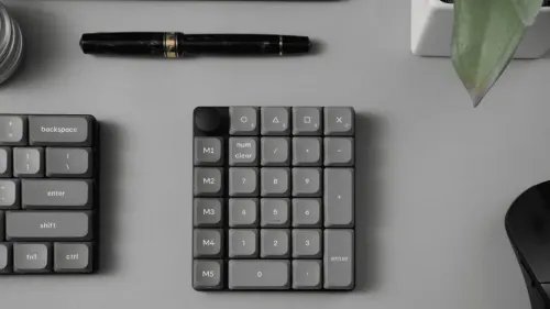 KeychronK0MaxK0M-H1QMKWirelessCustomNumPadMechanicalLowProfileRedSwitchRGBHot-Swap