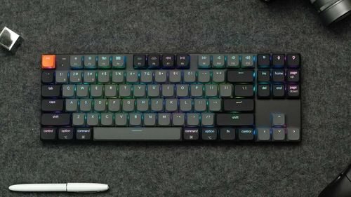 KeychronK1V6K1X-B1QMKWirelessMechanicalKeyboardRedSwitchRGB80USLayout