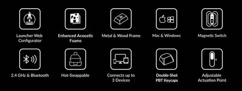 KeychronK2HEK2H-F1WirelessMagneticHallEffectRGBKeyboard75USLay.SpecialWoodEdition