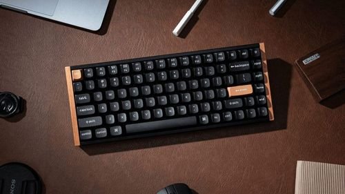 KeychronK2HEK2H-F1WirelessMagneticHallEffectRGBKeyboard75USLay.SpecialWoodEdition