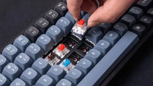KeychronK2ProK2P-J3QMKVIAWirelessMechanicalKeyboard-BrownSwitchHot-SwappableUSLayout