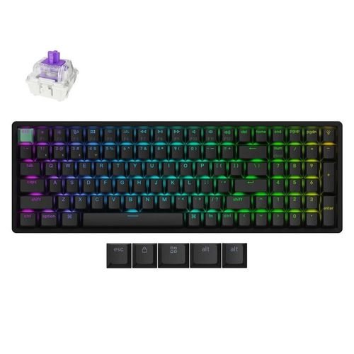 KeychronK4HEK4H-J1Shine-ThroughWirelessMagneticHallEffectRGBKeyboard96USLayout