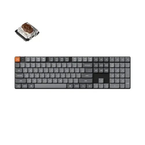 Keychron K5 Max QMKVIA K5M-H3 Wireless Custom Mechanical Keyboard-Brown Switch Hot-Swappable US