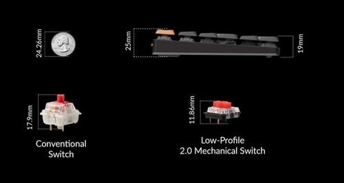 KeychronK5V2K5X-B3QMKWirelessMechanicalKeyboardBrownSwitchRGB100USLayout