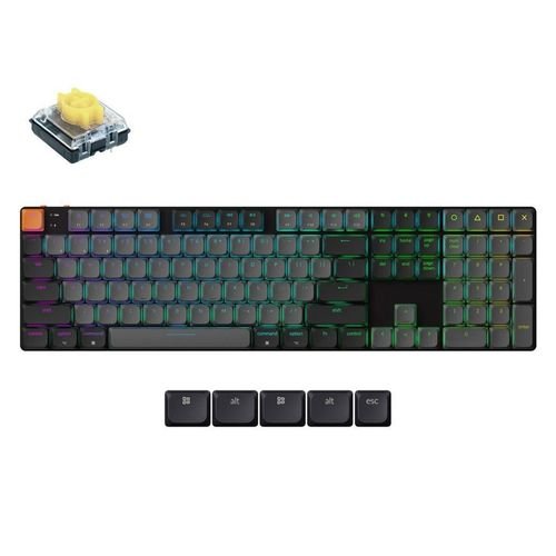 KeychronK5V2K5X-B4QMKWirelessMechanicalKeyboardBananaSwitchRGB100USLayout