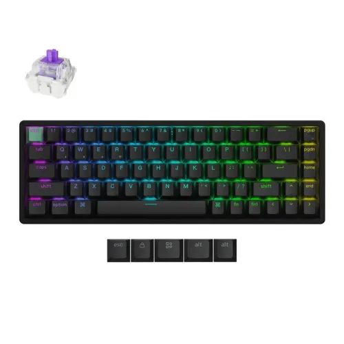 KeychronK6HEK6H-J1Shine-ThroughWirelessMagneticHallEffectRGBKeyboard65USLayout