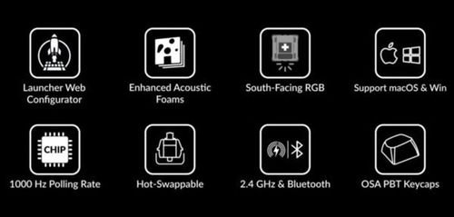 KeychronK8MaxK8M-J1QMKWirelessMechanicalKeyboardRedSwitchHot-Swap80USLayout