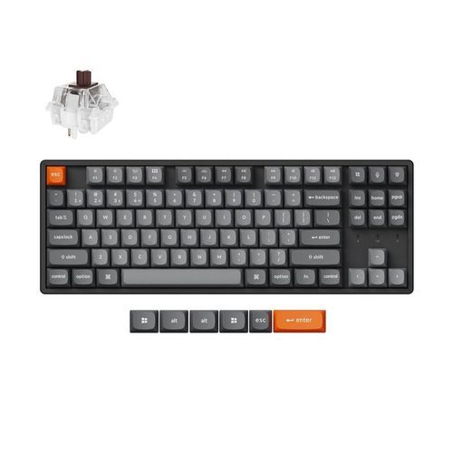 KeychronK8MaxK8M-J3QMKWirelessMechanicalKeyboardBrownSwitchHot-Swap80USLay