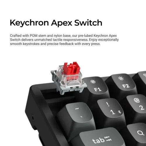 KeychronK8UltraK8U-J1ZMKWireless8KMechanicalKeyboardRedSwitchHot-Swap80UsLayout