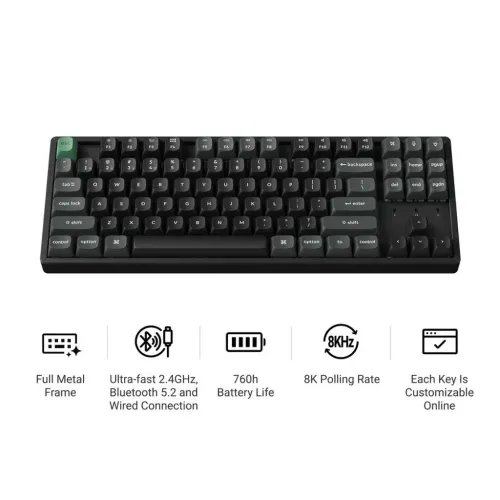 KeychronK8UltraK8U-J1ZMKWireless8KMechanicalKeyboardRedSwitchHot-Swap80UsLayout