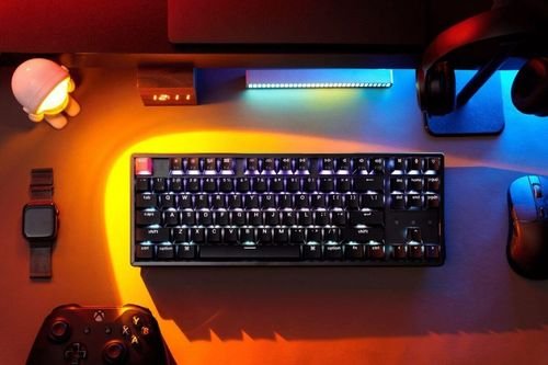 KeychronK8V2K8X-H3QMKWirelessMechanicalKeyboardBrownSwitchHotSwapRGB80USLayout