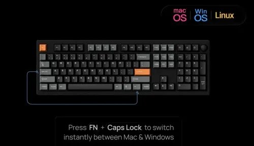 KeychronP6UltraP6-M1ZMK8KWirelessCustomMechanicalKeyboardRedSwitchRGB100USLayout