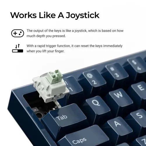 KeychronQ16HEQ16HW-J1QMKCeramicCustomHallEffectKeyboardRGBLimeSwitch65USBlue