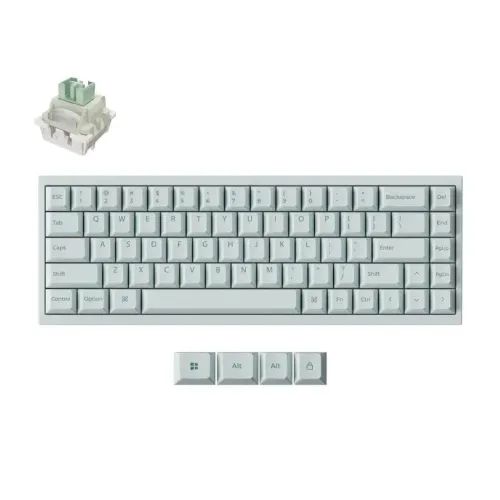 KeychronQ16HEQ16HW-L1QMKCeramicCustomHallEffectKeyboardRGBLimeSwitch65USGreen