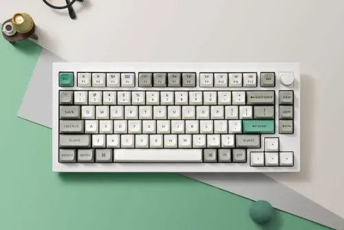Keychron Q1 Max QMKVIA Q1M-P1 Wireless Custom Mechanical Keyboard-Red Switch-Shell White US Layou