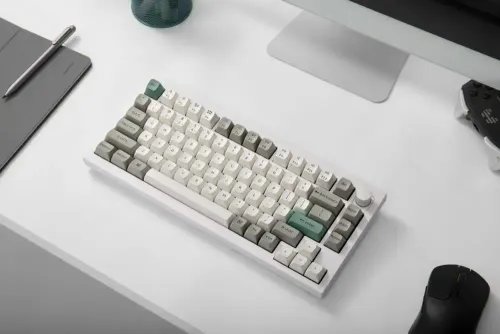 Keychron Q1 Max QMKVIA Q1M-P1 Wireless Custom Mechanical Keyboard-Red Switch-Shell White US Layou