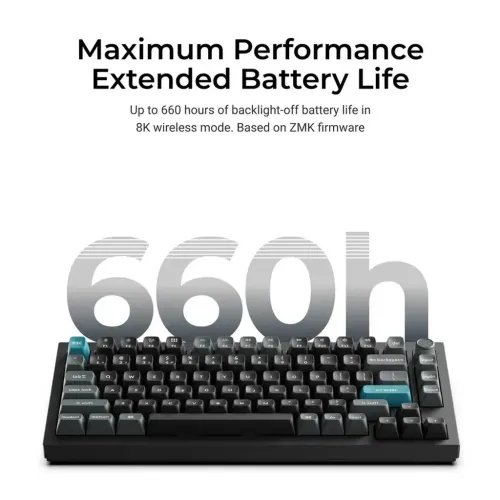 KeychronQ1UltraQ1U-M4ZMKRGB8KWirelessCustomMechanicalKeyboard-BananaSwitch75US