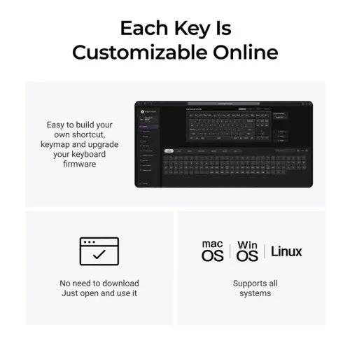 KeychronQ3UltraQ3U-M1ZMKRGB8KWirelessCustomMechanicalKeyboard-BananaSwitch80US