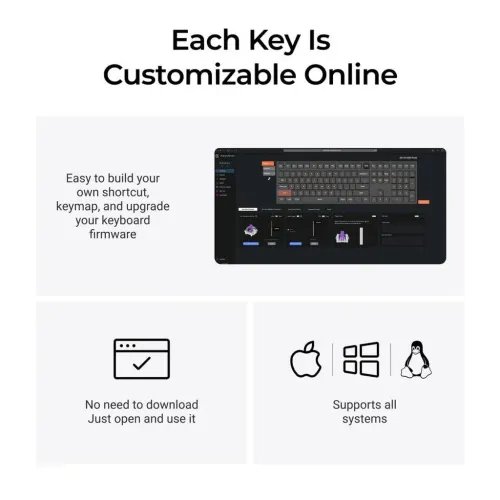 KeychronQ6HEQ6H-M1QMKWirelessCustomHallEffectKeyboardPurpleSwitch100USLayout