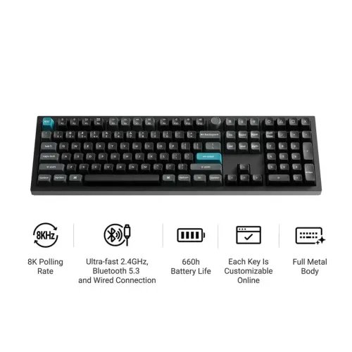 KeychronQ6UltraQ6U-M1ZMKRGB8KWirelessCustomMechanicalKeyboard-RedSwitch100US