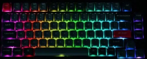 KeychronV1MaxV1M-D1QMKVIAWirelessCustomMechanicalKeyboardRedSwitchRGB75USLay