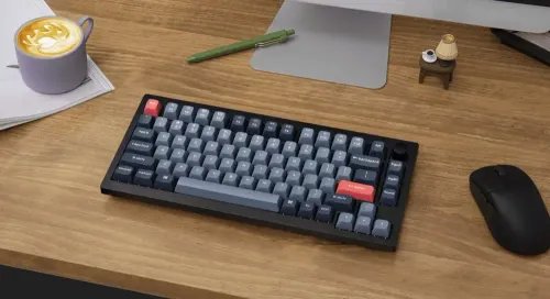 KeychronV1MaxV1M-D3QMKVIAWirelessCustomMechanicalKeyboardBrownSwitchRGB75USLay