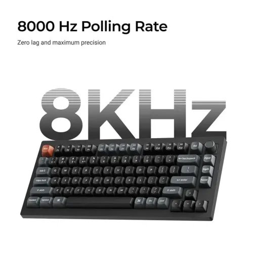 KeychronV1UltraV1U-D4QMKVIA8KWirelessCustomMechanicalKeyboardBananaSwitchRGB75US