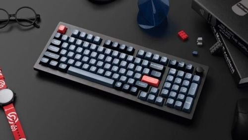KeychronV5MaxQMKVIAV5M-D3WirelessBT24WiredCustomMechanicalKeyboardBrownSw.96US