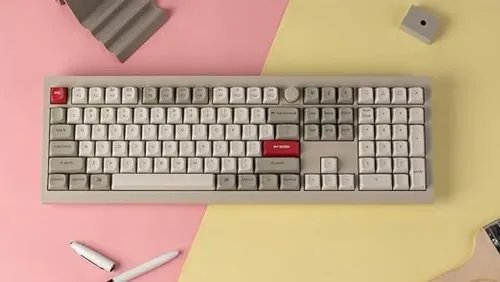 KeychronV6MaxRetroV6M-R4QMKVIABT24WiredCustomMechanicalKeyboardBananaSwitch100