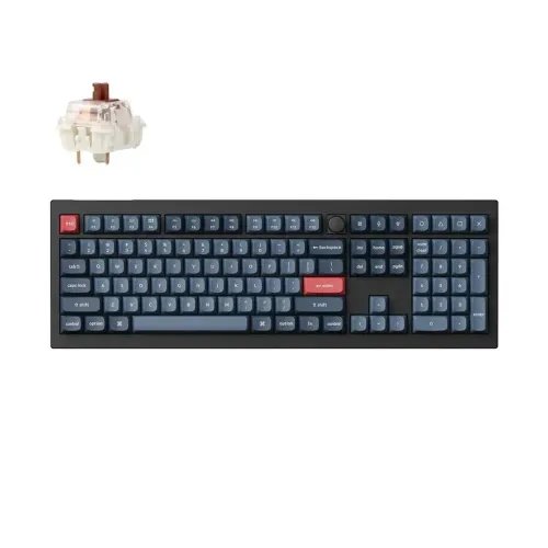 KeychronV6MaxV6M-D3QMKVIAWirelessBT24WiredCustomMechanicalKeyboardBrownSwitch